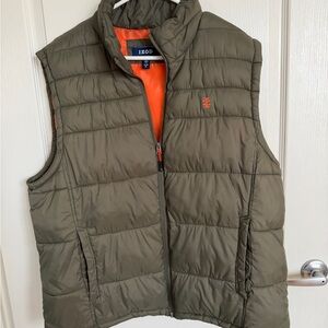 Izod Olive Green Puffer Vest